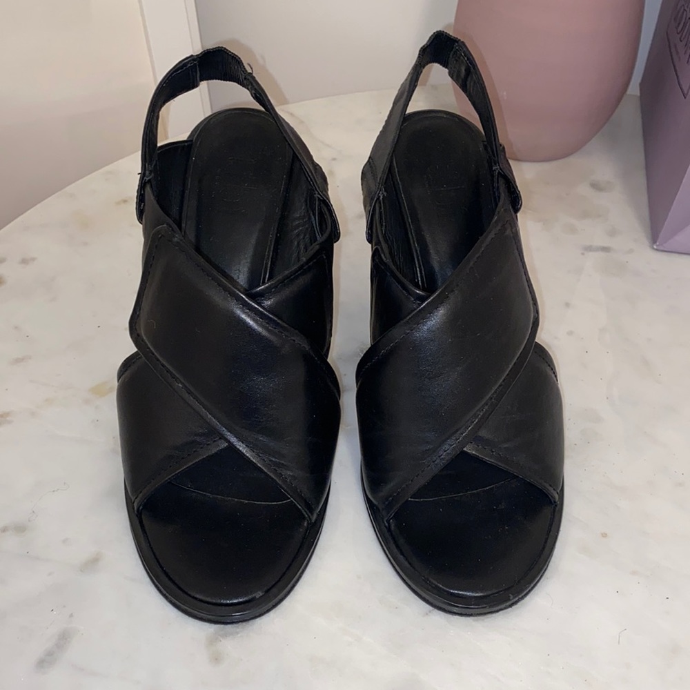 Black Tibi heels.